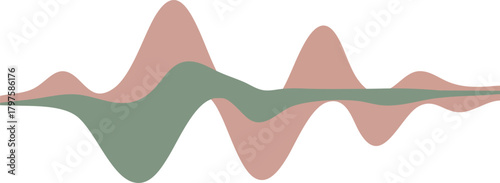 Abstract Audio Spectrum Visualization Harmonious Waves of Sound