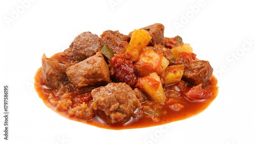 Stewed beef dish, hearty pr...