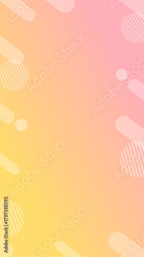 Abstract geometric simple background frame with gradient
