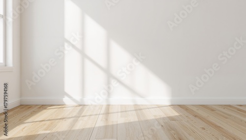 Mockup of a bright, empty r...