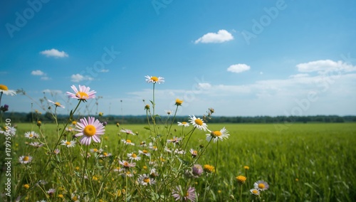 Vibrant summer landscape fe...