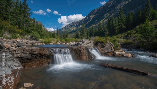 Image of a tiny waterfall i...