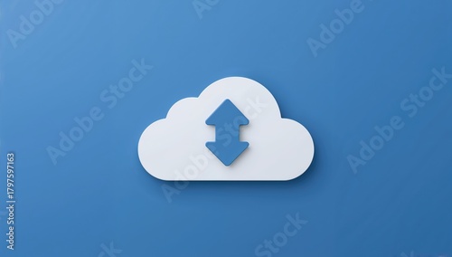 3D clouds and arrows for de...