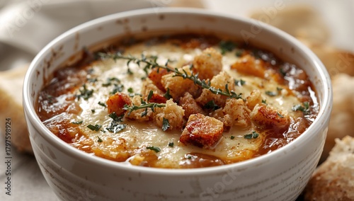 Traditional French onion so...