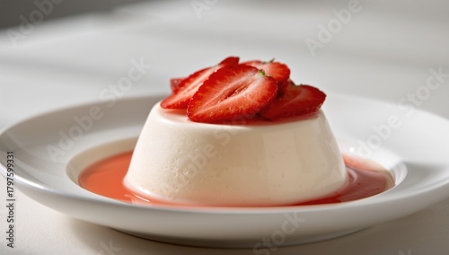 Strawberry Panna Cotta Dess...