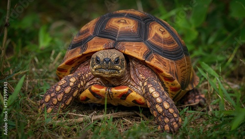 Red-footed Tortoise, a uniq...