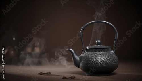 Traditional black cast iron...