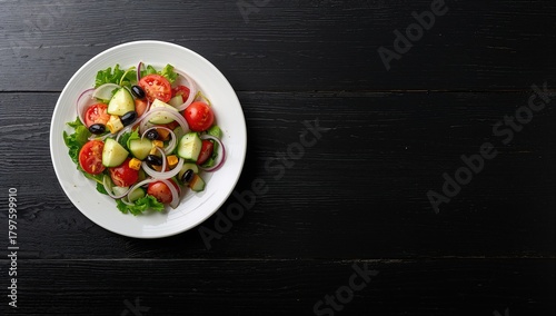 White ceramic platter fille...