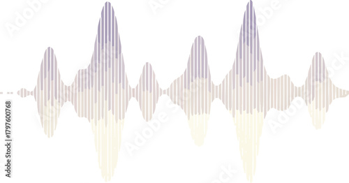 Abstract Soundwave Visualization A Symphony of Data & Design in Delicate Color Gradients