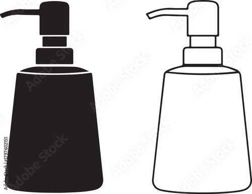 Elegant dispenser bottles for beauty and hygiene products