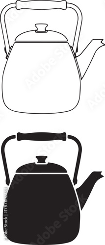 Elegant vintage kettles for modern kitchen design project