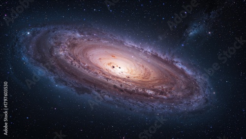 Vibrant galaxy filled with ...