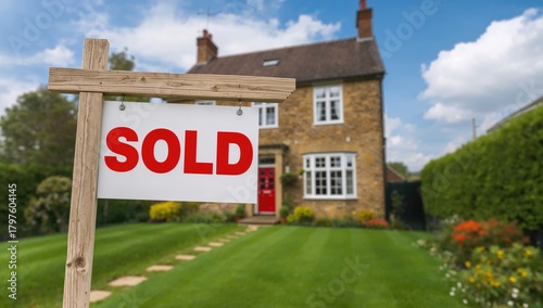 For Sale Sign and Residenti...