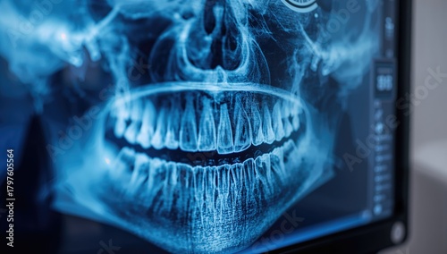 Dental X-Ray Close-Up, high...