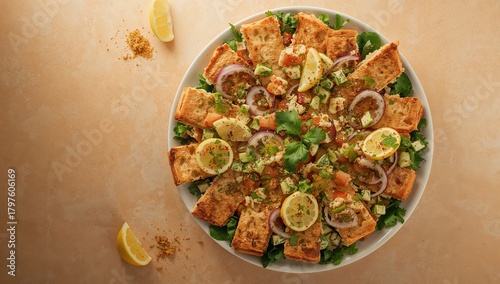 Traditional Lebanese bread ...