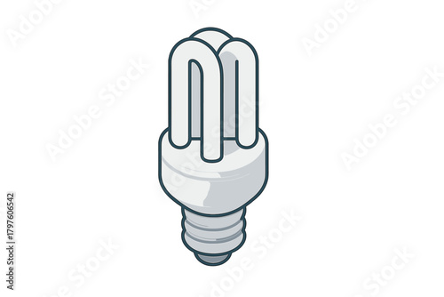 Compact fluorescent light bulb representing energy efficiency and electricity concepts