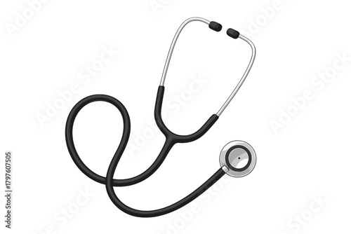 Professional medical stethoscope equipment for healthcare diagnosis and patient examination