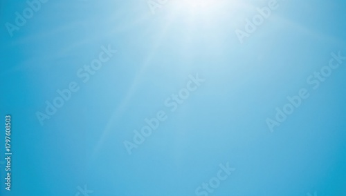 Vibrant blue sky devoid of ...