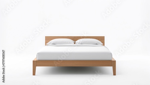 White bedding on a solitary...