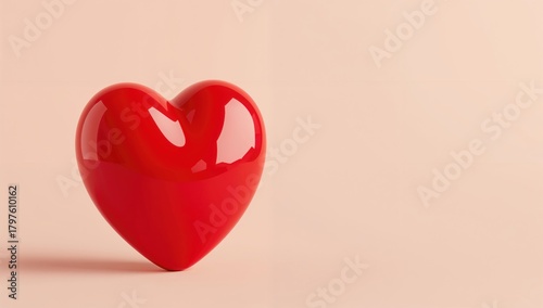 Red Heart Sculpture Represe...