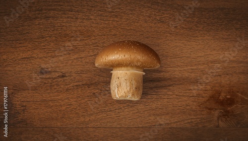 Mushroom Boletus on a Woode...