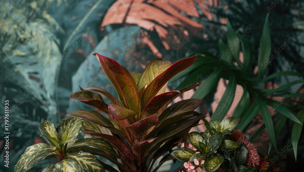 Obraz premium Lush greenery with vibrant foliage, ideal for enhancing outdoor spaces