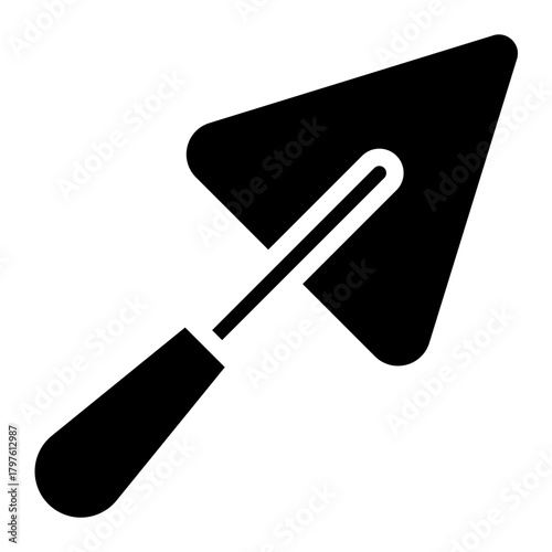 Trowel icon glyph style vector