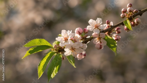 A branch adorned with delic...