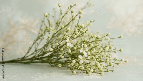 Bouquet of vibrant green fl...