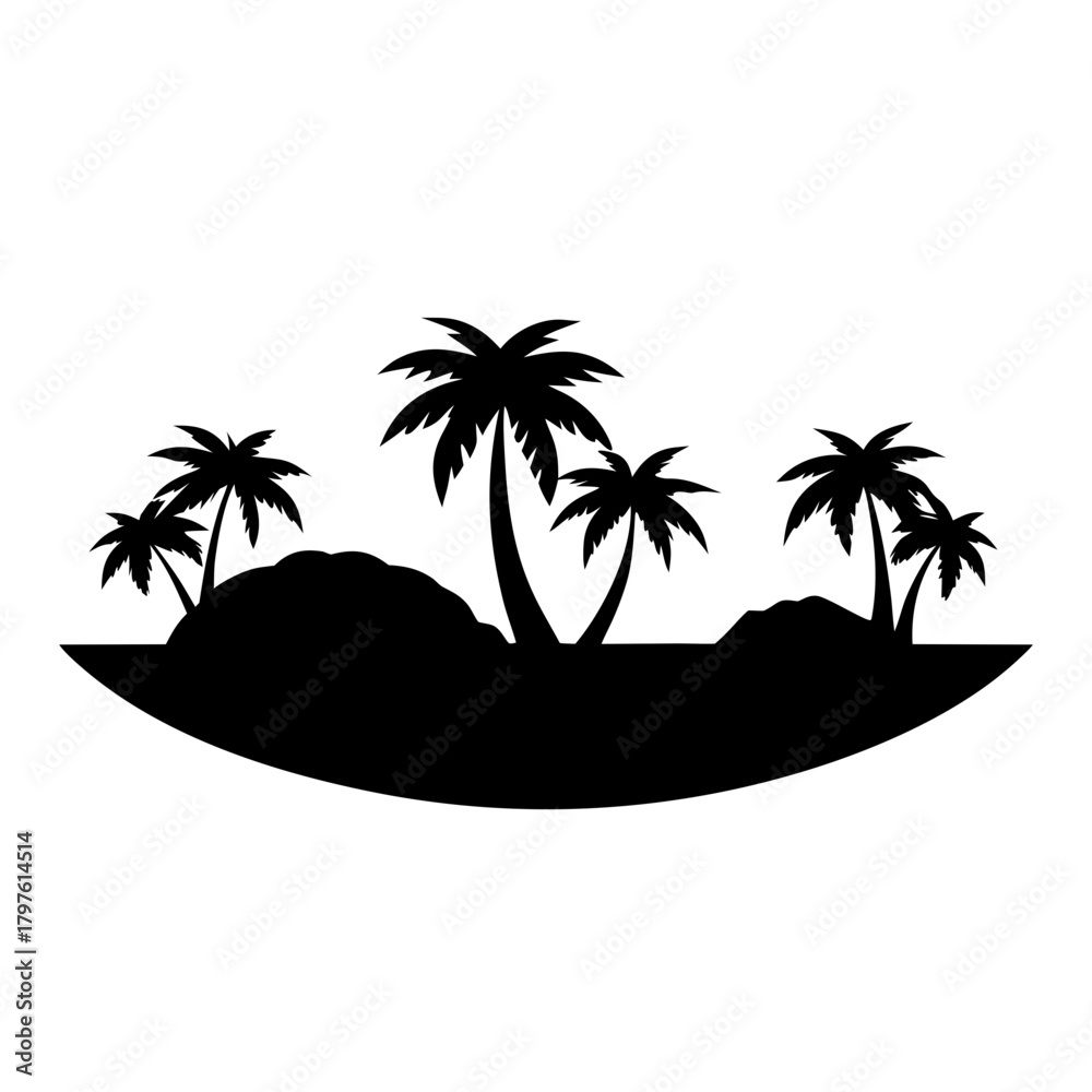 Fototapeta premium palm tree on the beach