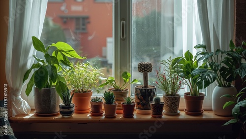 Plants and succulents arran...