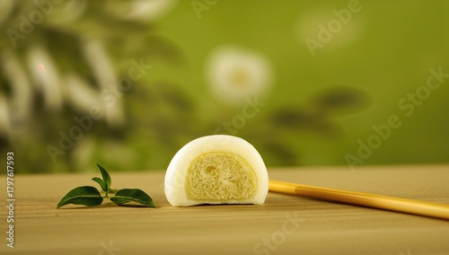 Mochi Japanese dessert, fib...