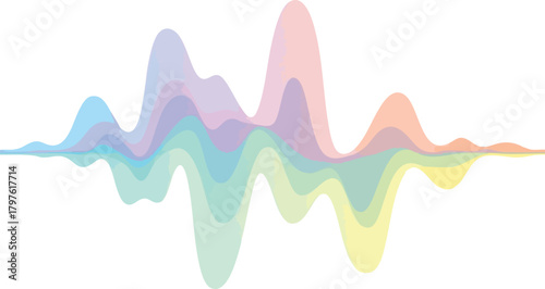 Spectrum Wave Harmonious Flow of Pastel Color Gradients in Abstract Visual Representation