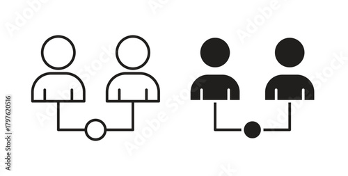 Partner icon. Symbol, logo illustration. graphic icon set