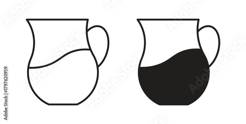 Pitcher icon. Symbol, logo illustration. graphic icon set