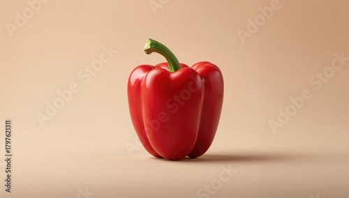 Isolated red bell pepper, r...