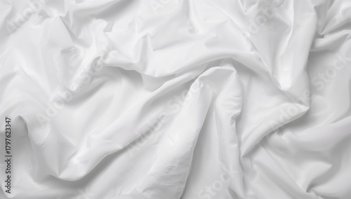 Soft white fabric backgroun...