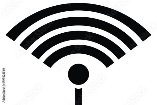 no wi fi vector icon  silhouette