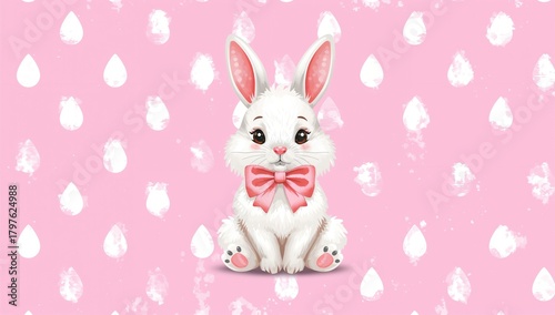 Adorable bunny adorned with...