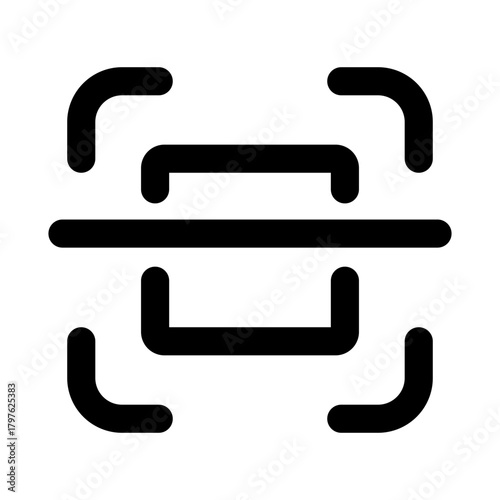 Scanner Professional Line Icon. Modern vector illustration representing document scanning, digital capture, and data processing technology.