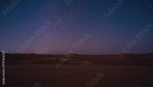 Scenic view of sandy desert...