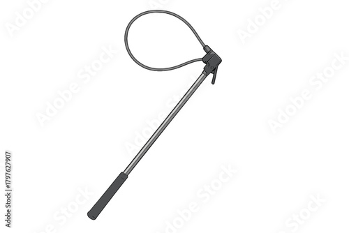 Professional animal control catch pole equipment for safe handling and restraint