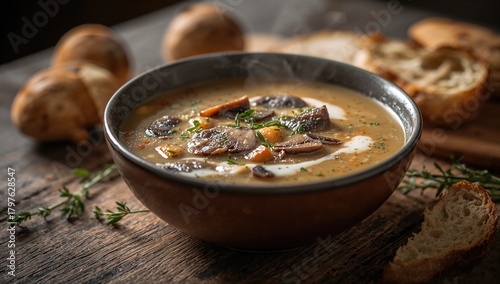 Mushroom Soup, Wholesome Ve...