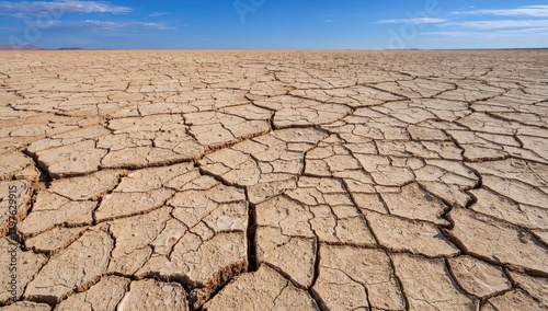 Cracked dry earth texture d...