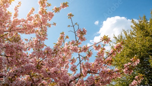Springtime scene with bloom...