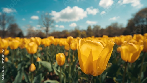 Spring scenery featuring vi...