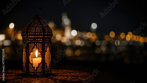 Ornamental Arabic lantern w...