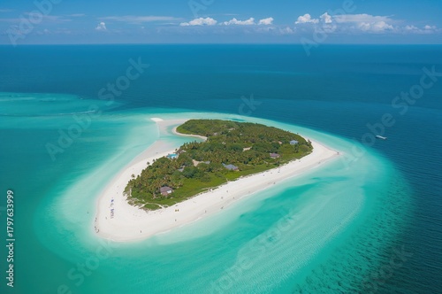 Aerial view of a coastal st...
