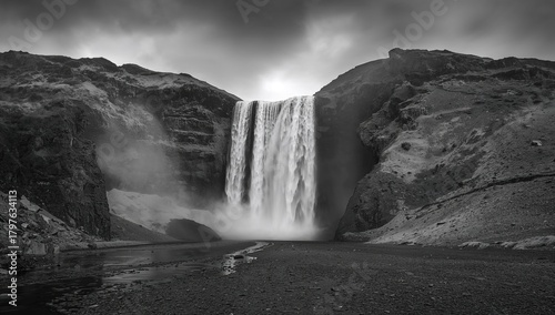 Svartifoss waterfall, erosi...