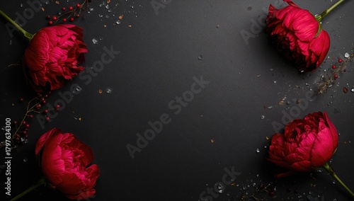 Greeting card featuring red...